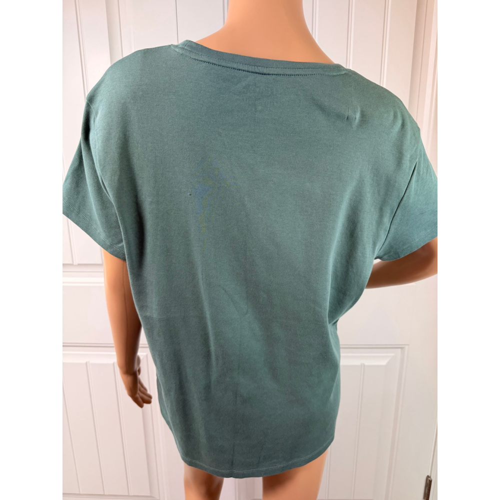 Women's J.CREW Essential Tee XL Sage Green Short Sleeve Minimalist Neutral Comfy - Picture 9 of 12
